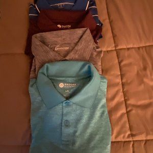 Croft & Barrow short sleeve polo's 100 % poly